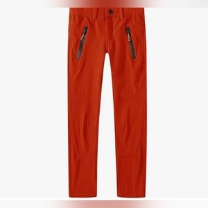 Camii Mia Orange , hiking Snow ski pants fleece Lined Boys and Girls size small.